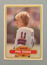 Phil Simms 1980 Topps Football #225 (RC) New York Giants EX+ picture