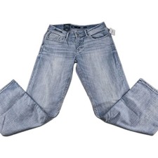 BKE Jake Bootcut Jeans Men Sz 34x32 Blue Washed Distressed Stretch Cowboy NWT picture