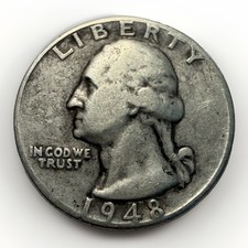 1948-D Washington Silver Quarter (F) *Tougher Post-War Date* picture