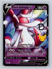 Dark Sylveon V SWSH134 Holo Promo Sword & Shield Promo Pokemon Damaged picture