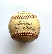 Oakland A’s Minor League Team Signed Baseball 1984 Madison Muskies picture