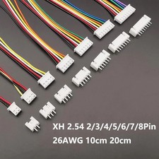 5Sets JST XH2.54 Wire Cable Connector 2-8Pin Male Female Plug 26AWG 10/20cm picture