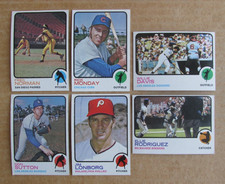 1973 TOPPS BASEBALL CARD SINGLES #1-265 COMPLETE YOUR SET U-PICK UPDATED 9/13 picture