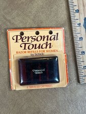 Vintage Schick Personal Touch Razor Refills 4 Twin Blade Cartridges picture