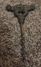 Weird Rare Antique Danish Art Deco Bronze Corkscrew est. 1920s Grapes picture