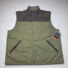 Ridgecut Toughwear Men's Green/Brown Insulated Quilted Vest Size 2XL picture