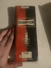 Champion F-14Y Spark Plugs 1955 1956 1957 Ford Lincoln Thunderbird Box Of 8 picture