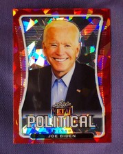 JOE BIDEN 2020 Limited Edition Leaf CRYSTAL ICE RED just 2 serial #'d exist  picture