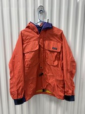 Vintage Rare Patagonia Jacket Skanorak Orange Waterproof Kayaking Mens Small picture