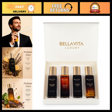 Luxury Men's Perfume Gift Set 4x20ml - Long Lasting Woody & Citrusy Scents picture