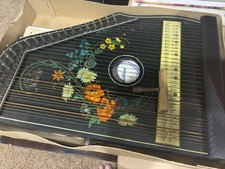 Antique/VTG Jubeltone Konzert Salon Harfe Qualitatsmarke Zither Lap Harp Germany picture