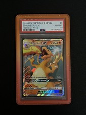 2019 Pokemon Hidden Fates Charizard GX 9/68 Full Art Holo Rare PSA 10 picture