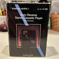 Realistic Stereo-Mate 14-1091 Auto Reverse Cassette Player Portable Bass Boost picture