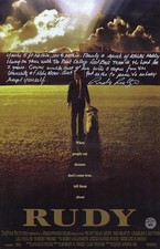 Rudy Ruettiger Signed Rudy 11×17 Movie Poster w/Full Quote (In White) (SS COA) picture