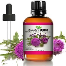 Mayan’s Secret - Milk Thistle Seed Oil Organic Cold Pressed 4 fl oz picture