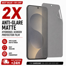 2X Anti-Glare Matte Hydrogel Screen Protector Samsung S26 S25 S24 S23 S22 picture