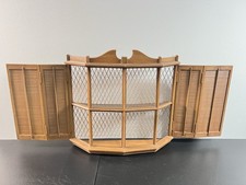 1964 Vtg MCM SYROCO Plastic 3 Tier  Wall Shelf W/ Shutters 31.5