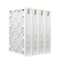 16x25x4 MERV 8 Pleated AC Furnace Air Filters.  4 Pack (Actual Depth: 3-3/4