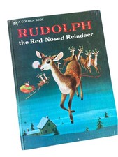 VTG 1972 Rudolph The Red Nosed Reindeer Golden Book Large 13