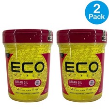 Eco Style Argan Oil Styling Gel Max Hold Alcohol Free 32 oz 2 Pack Bundle picture