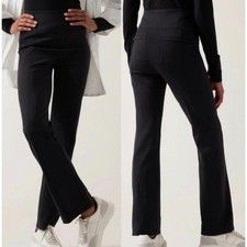 Athleta THE DELANCEY straight leg pants NEW SZ L in BLACK. picture