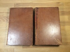 1841 Ancient History of the World, Rollins, 2 Volume Set, Leather Hardcovers picture