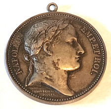 ANTIQUE 1805 / 1806 NAPOLEON EMPEROR and KING FRENCH COMMEMORATIVE MEDAL picture