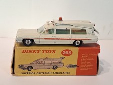 Vintage Dinky Toy #263 Superior Criterion Ambulance In Original Box picture
