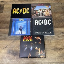 Ac/DC CD Lot Of 5 Back In Black, Live, Black Ice, Who Made Who, Dirty Deeds- VG picture