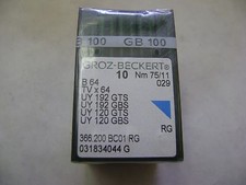50 SIZE 75/11/029 GROZ-BECKERT B64 TVX64 UY192 120 SEWING MACHINE NEEDLES A124 picture