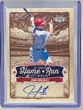 Leaf 2025 Lumber - 1st Career Home Run Auto Juan Gonzalez #CHR-JG1 picture