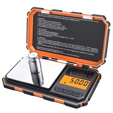 ORANGE Digital Pocket Scale 200g x 0.01g Jewelry Gold Gram Herb Karat Weight picture
