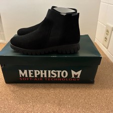 Mephisto Lyana Black Bucksoft Leather Ankle Boot Womens New in Box Sz 7 picture