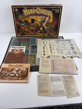 VTG 1989 HeroQuest Board Game Replacement Parts Board Manuals Armory Cards MB picture