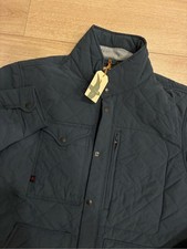 NWT Relwen Men’s Quilted Insulated Tanker Jacket Navy Blue Size S picture