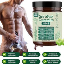 16 in 1 Organic Sea Moss Gummies | Irishmoss Extract 6000Mg | Green Apple Flavor picture
