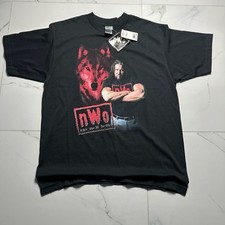 Vintage 90s Dead Stock NWO Kevin Nash Wolfpack Graphic T-Shirt picture