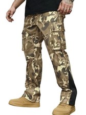 Shein Manfinity LEGND Men's Casual Front Tie-Up Pocket Camouflage Pants - Size M picture