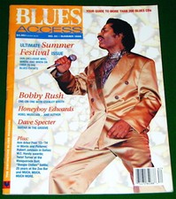 Honeyboy Edwards, Dave Specter, Bobbie Rush, 1998 Blues Access Magazine, Suberb picture