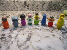 Vintage Fisher-Price Little People Sesame Street Lot Of 8 picture