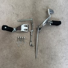 1991 - 2005 HARLEY DAVIDSON DYNA OEM CHROME MID CONTROLS WITH MOUNTING HARDWARE picture