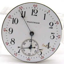 1904 A.W.W.CO. LADY WALTHAM POCKET WATCH MOVEMENT NON RUNNING PARTS ONLY 6S 16J picture