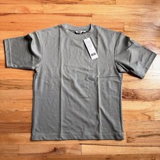 Uniqlo U AIRism Men's Green Solid Crew Neck Short Sleeve T-Shirt, XS picture