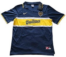 Nike Boca Juniors Diego Maradona #10 Soccer Jersey Men’s L Blue Yellow White picture