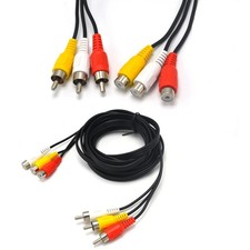 10ft 3RCA Male to Female Audio Composite Extension Video Cable DVD picture