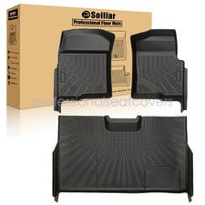 For 2010 2011 2012 2013 2014 Ford F-150 Super Crew Cab TPE Floor Mats Liners New picture