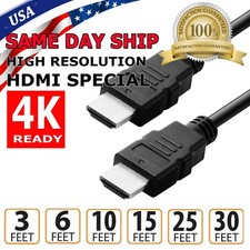 4K HIGH SPEED HDMI CABLE 2.0 1FT 2FT 3FT 6FT 8FT 10FT 12FT 15FT 20FT 25FT 30FT picture