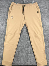 UNRL Barstool Jogger Pants Mens XL Extra Large Brown Green Drawstrings Lounge picture