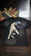 Hellstar The Path 2 Paradise Men's Black Skull Graphic Crew Neck Tee L picture