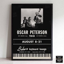 Oscar Peterson jazz poster - At Baker's Keyboard Lounge - Detroit, MI - 1961 picture